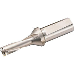 Kyocera - 2.814" Max Drill Depth, 3xD, 0.938" Diam, Indexable Insert Drill - 2 Inserts, 1" Shank Diam, Weldon Shank - Exact Tool & Supply