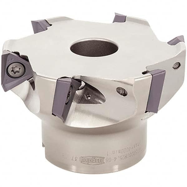 Tungaloy - 4" Cut Diam, 1-1/2" Arbor Hole Diam, Indexable Square-Shoulder Face Mill - Exact Tool & Supply