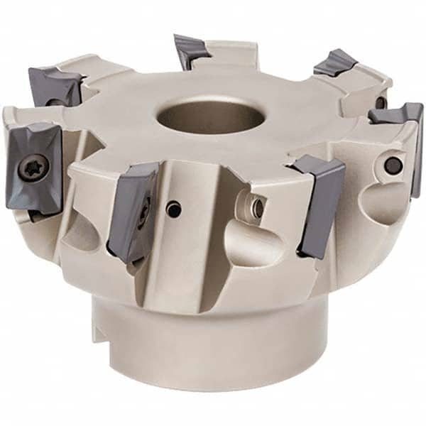 Tungaloy - 4" Cut Diam, 1-1/2" Arbor Hole Diam, Indexable Square-Shoulder Face Mill - Exact Tool & Supply