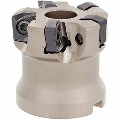 Tungaloy - 3" Cut Diam, 1" Arbor Hole, Indexable High-Feed Face Mill - Exact Tool & Supply