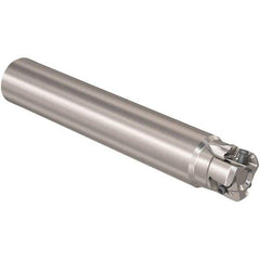 Seco - 32mm Cut Diam, 12mm Max Depth of Cut, 32mm Shank Diam, 195mm OAL, Indexable Square Shoulder Slot Milling End Mill - LOEX12 Inserts, Straight Shank, 90° Lead Angle, Through Coolant, Series 217.94-12 - Exact Tool & Supply