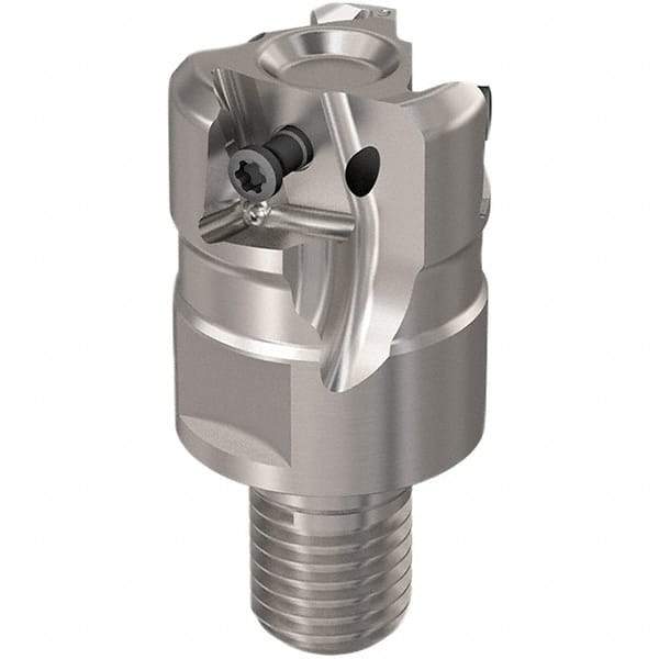 Seco - 32mm Cut Diam, 12mm Max Depth of Cut, 16mm Shank Diam, 40mm OAL, Indexable Square Shoulder Slot Milling End Mill - LOEX12 Inserts, M16 Modular Connection, 90° Lead Angle, Through Coolant, Series 217.94-12 - Exact Tool & Supply