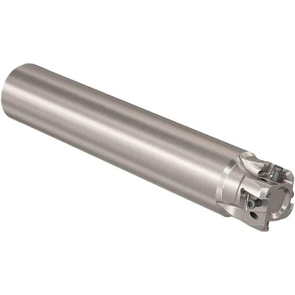 Seco - 1-1/2" Cut Diam, 13mm Max Depth of Cut, 1-1/2" Shank Diam, 210mm OAL, Indexable Square Shoulder Slot Milling End Mill - LOEX12 Inserts, Straight Shank, 90° Lead Angle, Through Coolant, Series 217.94-12 - Exact Tool & Supply