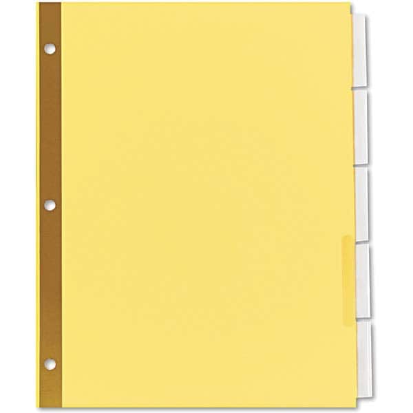 UNIVERSAL - Tabs, Indexes & Dividers Indexes & Divider Type: Customizable Size: 8-1/2 x 11 - Exact Tool & Supply