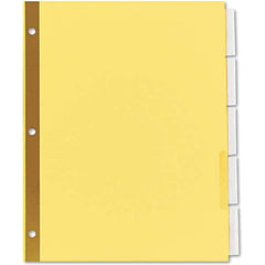 UNIVERSAL - Tabs, Indexes & Dividers Indexes & Divider Type: Customizable Size: 8-1/2 x 11 - Exact Tool & Supply