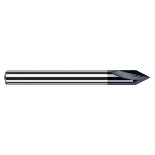 Engraving Cutters - 0.1875″ (3/16″) Shank Diameter × 60° included Carbide Marking Cutter, 2 Flute, AlTiN Coated - Exact Tool & Supply