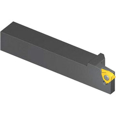Vargus - External Thread, Left Hand Cut, 12mm Shank Width x 12mm Shank Height Indexable Threading Toolholder - 80mm OAL, 3VEL Insert Compatibility, NL Toolholder, Series Slim Throat - Exact Tool & Supply