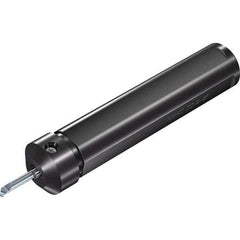 Vargus - Internal Thread, Neutral Cut, 20mm Shank Width x 20mm Shank Height Indexable Threading Toolholder - 83.5mm OAL, M6/MS6 Insert Compatibility, MHC Toolholder, Series Microscope Round 4 Flats - Exact Tool & Supply