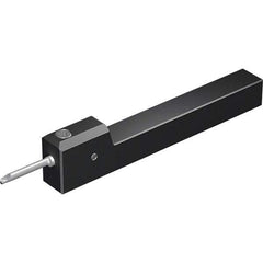 Vargus - Internal Thread, Neutral Cut, 12mm Shank Width x 12mm Shank Height Indexable Threading Toolholder - 100mm OAL, M5, MS5 Insert Compatibility, MHS Toolholder, Series Microscope Square Shank - Exact Tool & Supply