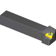Vargus - External Thread, Left Hand Cut, 1-1/4" Shank Width x 1-1/4" Shank Height Indexable Threading Toolholder - 6" OAL, 5/8 EL Insert Compatibility, AL Toolholder, Series Standard FQ - Exact Tool & Supply