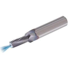 Vargus - M10x1.50 ISO, 8.2mm Cutting Diam, 3 Flute, Solid Carbide Helical Flute Thread Mill - Internal Thread, 20.25mm LOC, 73mm OAL, 12mm Shank Diam - Exact Tool & Supply