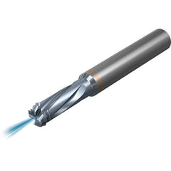 Vargus - M10x1.50, M15x1.50 ISO, 7.8mm Cutting Diam, 4 Flute, Solid Carbide Helical Flute Thread Mill - Internal Thread, 23mm LOC, 64mm OAL, 8mm Shank Diam - Exact Tool & Supply