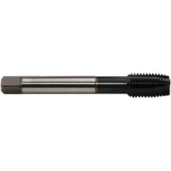 Emuge - 3/8-24 UNF, 3 Flutes, Plug Chamfer, GLT-8 Finish, High Speed Steel Spiral Point STI Tap - 0.323" Shank Diam, 3B Class of Fit, Series Rekord B-AL - Exact Tool & Supply