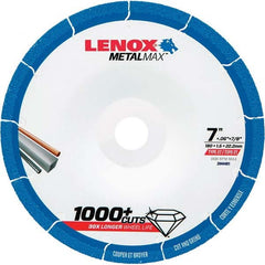 Lenox - Depressed-Center Wheels Wheel Diameter (Inch): 7 Wheel Thickness (Decimal Inch): 0.0600 - Exact Tool & Supply