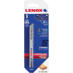 Lenox - Jig Saw Blades Blade Material: Bi-Metal Blade Length (Inch): 4 - Exact Tool & Supply