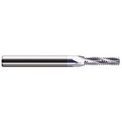 Harvey Tool - 8-32 Internal 32 TPI 3/16" Shank 3-Flute Solid Carbide Helical Flute Thread Mill - Exact Tool & Supply