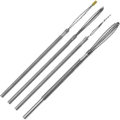 Made in USA - 4 Piece Power Deburring Tool Set - 1/8" Diam Hole Tools - Exact Tool & Supply