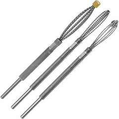 Made in USA - 3 Piece Power Deburring Tool Set - 1/4" Diam Hole Tools - Exact Tool & Supply
