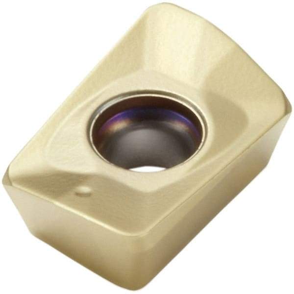 Seco - XOMX10T304 M09 Grade MP3000 Carbide Milling Insert - TiAlN Finish, 6.9mm Thick, 0.4mm Corner Radius - Exact Tool & Supply