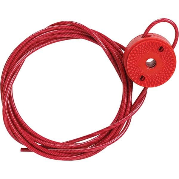 Brady - Cable Lockouts Cable Length (Feet): 8 Number of Lockout Points: 1 - Exact Tool & Supply