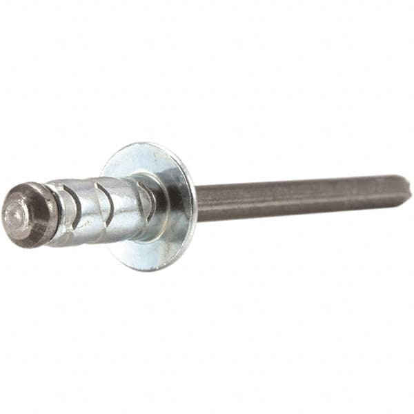 STANLEY Engineered Fastening - Size 6 Large Flange Head Aluminum Multi Grip Blind Rivet - Exact Tool & Supply