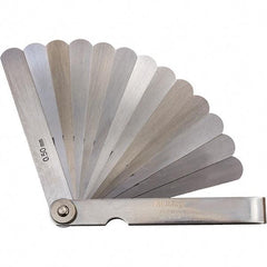 Mitutoyo - Feeler Gages   Thickness (mm): 0.5000    Leaf Length (mm): 100.00 - Exact Tool & Supply