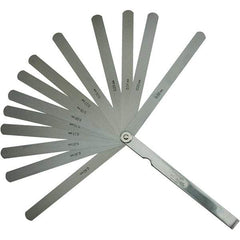 Mitutoyo - Feeler Gages   Thickness (mm): 0.5000    Leaf Length (mm): 150.00 - Exact Tool & Supply