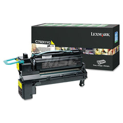 Lexmark - Office Machine Supplies & Accessories; Office Machine/Equipment Accessory Type: Toner Cartridge ; For Use With: Lexmark C792de; C792dhe; C792dte; C792e ; Color: Yellow - Exact Tool & Supply