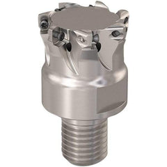 Seco - 31.5mm Cut Diam, 0.8mm Max Depth, M20 Modular Connection Indexable High-Feed End Mill - Screw Holding Method, LP..06 Insert, R217.21 Toolholder, Through Coolant - Exact Tool & Supply