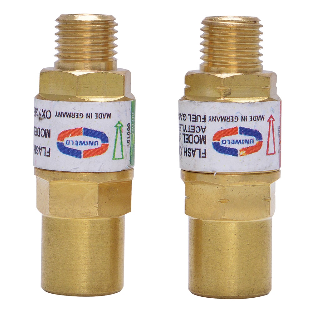 Made in USA - Flashback Arresters; Type: Filtered ; For Use With: A 3/8"-24 connection ; PSC Code: 3433 - Exact Tool & Supply