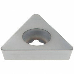 Dorian Tool - TDEX1603 Carbide Milling Insert - AlCrN Finish, 1/8" Thick, 3/8" Inscribed Circle, 0.03" Corner Radius - Exact Tool & Supply
