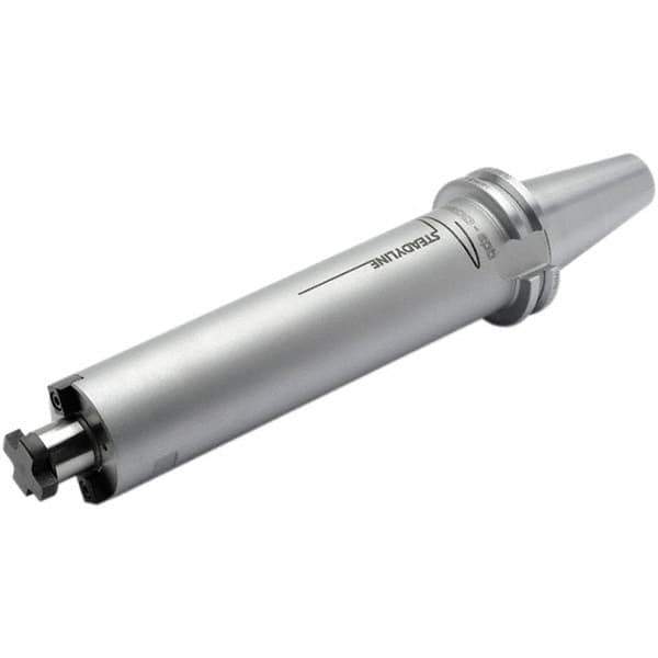 Seco - CAT50 Dual Contact Taper Shank 1" Pilot Diam Shell Mill Holder - 8-1/4" Flange to Nose End Projection, 2-1/4" Nose Diam, Through-Spindle & DIN Flange Coolant - Exact Tool & Supply