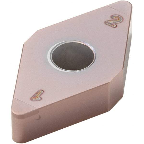 Seco - DNGA433S Grade CH2540 PCBN Turning Insert - TiSiN Finish, 55° Diamond, 1/2" Inscr Circle, 0.047244" Corner Radius - Exact Tool & Supply