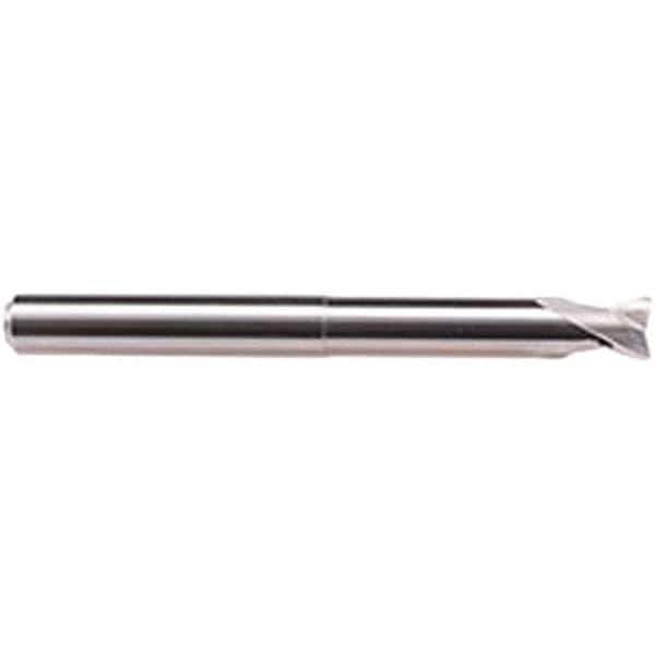 Emuge - 12mm Diam, 10mm LOC, 2 Flute Solid Carbide Roughing & Finishing End Mill - Uncoated, 120mm OAL, 12mm Shank Diam, Cylindrical Shank, 30° Helix, Long Length - Exact Tool & Supply