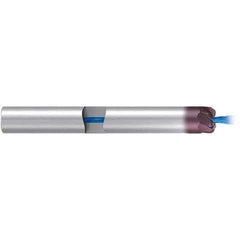 Emuge - 16mm, 9 Flute, Single End, Solid Carbide, 2mm Corner Radius End Mill - 108mm OAL, 20° Helix, Right Hand Flute, 2mm LOC, Right Hand Cut - Exact Tool & Supply