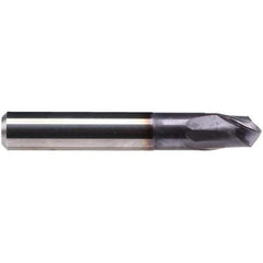 Emuge - 1mm Diam, 2mm LOC, 2 Flute Solid Carbide Ball End Mill - TiAlN Finish, Single End, 57mm OAL, 6mm Shank Diam, Ball Flute - Exact Tool & Supply