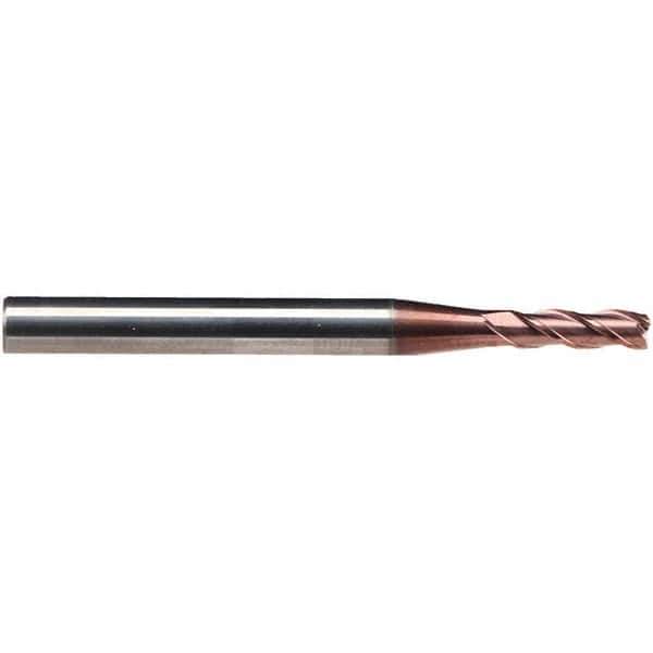 Emuge - 10mm Diam, 30mm LOC, 3 Flute Solid Carbide Roughing & Finishing End Mill - TiAlN Finish, 80mm OAL, 10mm Shank Diam, Cylindrical Shank, 38° Helix, Centercutting, Extra Long Length - Exact Tool & Supply