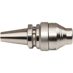 Emuge - BT30 Taper Shank, 9/16" Hole Diam x 30mm Nose Diam Milling Chuck - 82mm Projection, Through-Spindle Coolant, Balanced to 20,000 RPM - Exact Tool & Supply