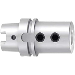 Emuge - HSK80A Outside Taper, 32mm Hole Diam, Straight Shank Adapter - 110mm Projection - Exact Tool & Supply