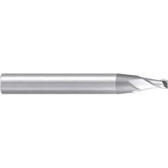 Emuge - 8° Taper Angle per Side, 4mm Small End Diam, 8mm LOC, Solid Carbide 2 Flute Tapered Corner Radius End Mill - 80mm OAL, 10mm Shank Diam, Spiral Flute, 30° Helix - Exact Tool & Supply