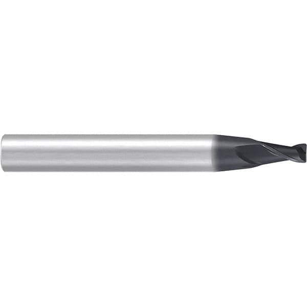 Emuge - 8° Taper Angle per Side, 3mm Small End Diam, 6mm LOC, Solid Carbide 2 Flute Tapered Corner Radius End Mill - AlCr Finish, 80mm OAL, 10mm Shank Diam, Spiral Flute, 30° Helix - Exact Tool & Supply