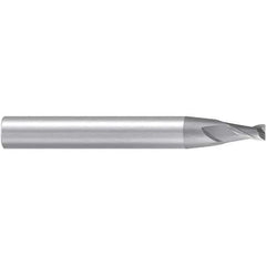 Emuge - 8° Taper Angle per Side, 5mm Small End Diam, 10mm LOC, Solid Carbide 2 Flute Tapered Corner Radius End Mill - 83mm OAL, 12mm Shank Diam, Spiral Flute, 30° Helix - Exact Tool & Supply