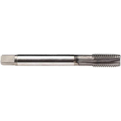 Emuge - 7/16-20 UNF, 3 Flutes, Plug Chamfer, GLT-1 Finish, High Speed Steel Spiral Point STI Tap - 0.367" Shank Diam, 3B Class of Fit, Series Rekord B-VA - Exact Tool & Supply