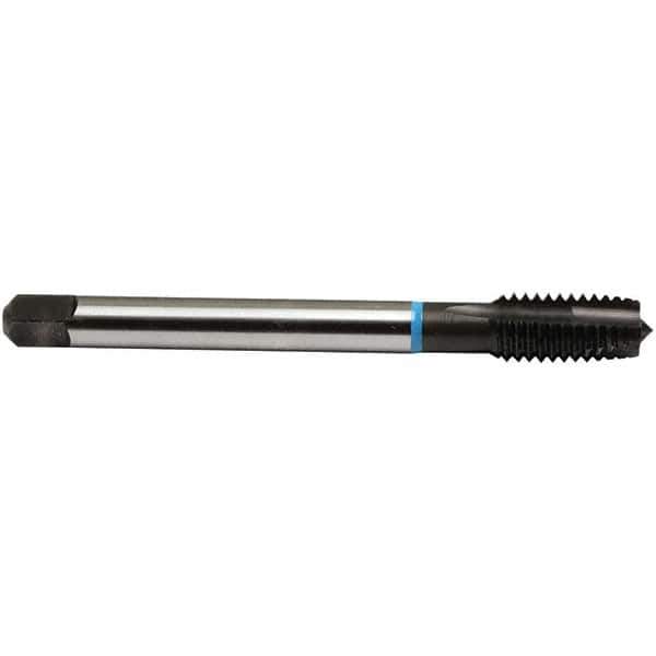 Emuge - 5/8-18 UNF, 3 Flutes, Plug Chamfer, Nitride Finish, High Speed Steel Spiral Point STI Tap - 0.542" Shank Diam, 0.406" Square Size, 3B Class of Fit, Series Rekord B-VA - Exact Tool & Supply