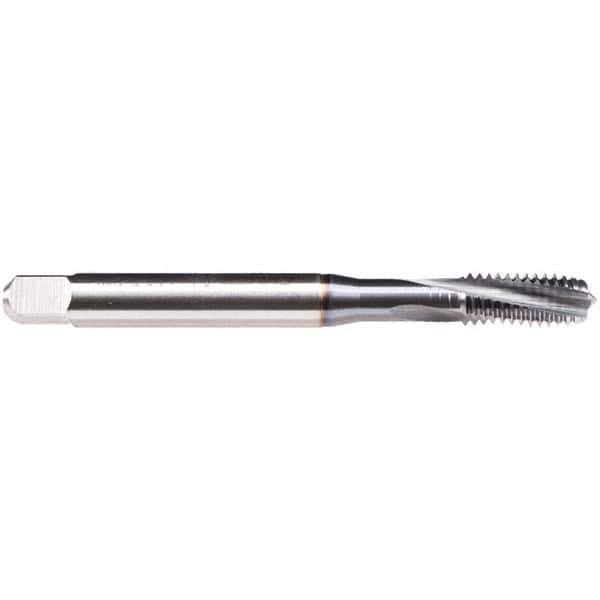 Emuge - 6-32 UNC 3 Flute BT Modified Bottoming Spiral Flute Tap - High Speed Steel, TiCN Finish, 2.205" OAL, Right Hand Flute, Right Hand Thread, Series BU459600 - Exact Tool & Supply