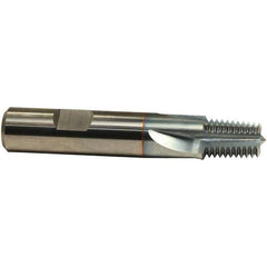 Emuge - 1/16-27 Thread, 5/16" Shank Diam, TiCN Coating, Solid Carbide Straight Flute Thread Mill - 3 Flutes, 2-1/4" OAL, 1/16" Min Noml Diameter - Exact Tool & Supply