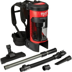 Milwaukee Tool - 1 Gal Capacity, Cordless Backpack Vacuum Cleaner - Exact Tool & Supply