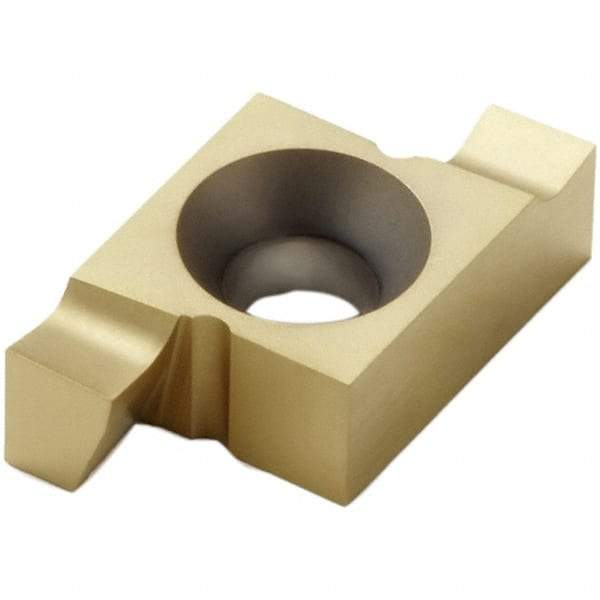 Seco - 2.510EA Grade CP30, 2.5mm Cutting Width Carbide Grooving Insert - 2.5mm Max Depth of Cut, Right Hand, TiN/TiCN Finish - Exact Tool & Supply