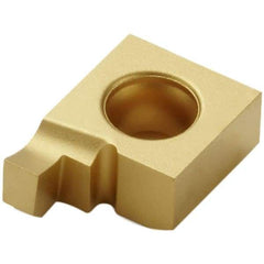 Seco - 2..659NR2 Grade CP30, 2.65mm Cutting Width Carbide Grooving Insert - 2.65mm Max Depth of Cut, Right Hand, TiN/TiCN Finish - Exact Tool & Supply
