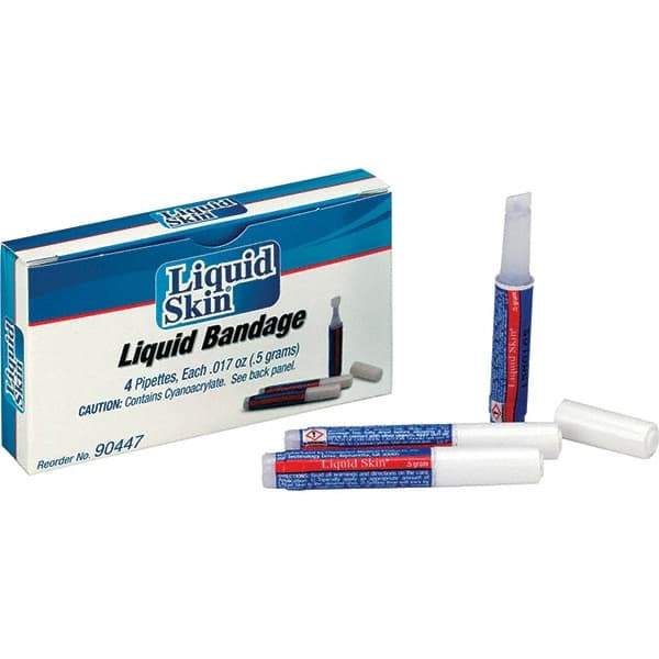 PRO-SAFE - 4" Long x 5/8" Wide, General Purpose Wound Care - Liquid Bandage - Exact Tool & Supply